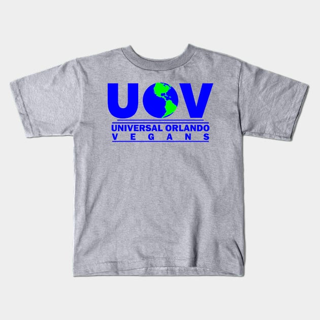 Universal Orlando Vegans Blue Kids T-Shirt by hhn fanatic